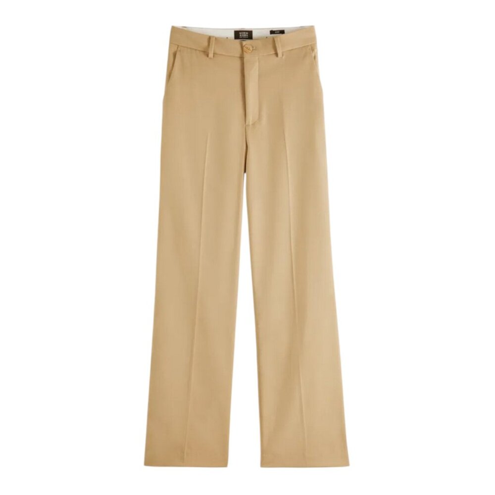 NWT Scotch & Soda Edie Tailored Wide Leg Pants in Yellow Size 30 - Picture 2 of 16